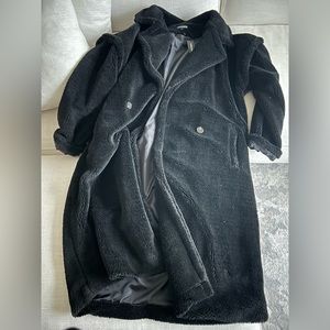 Black Teddy Coat by Pretty Little Thing